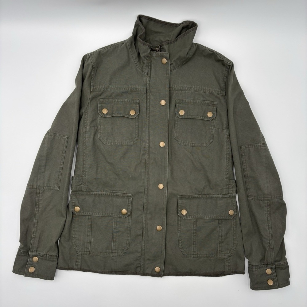 KUT from the Kloth Women's Medium Olive Green Military Field Jacket 100% Cotton - Picture 1 of 16
